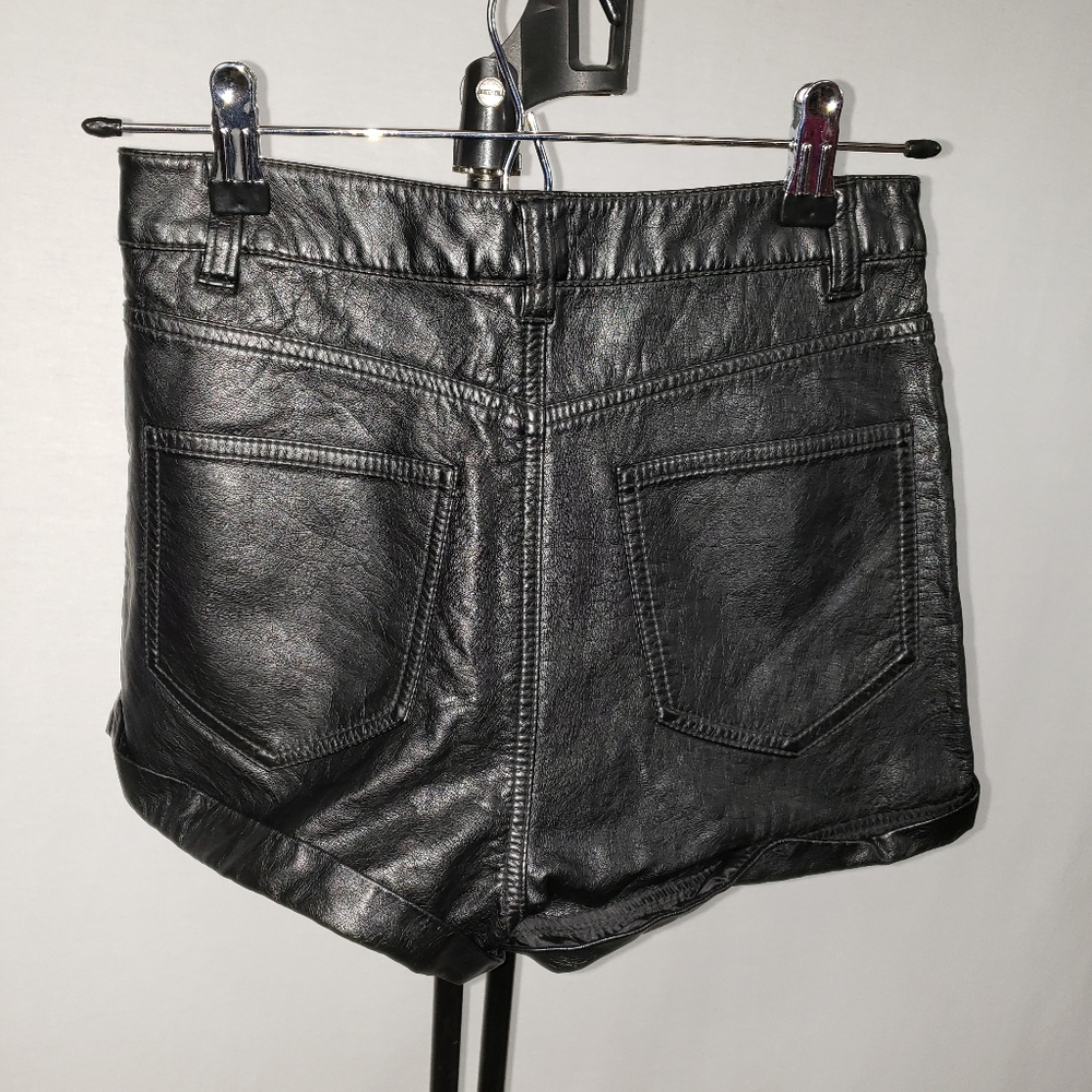 H&M Divided Faux Leather Shorts - Picture 2 of 5